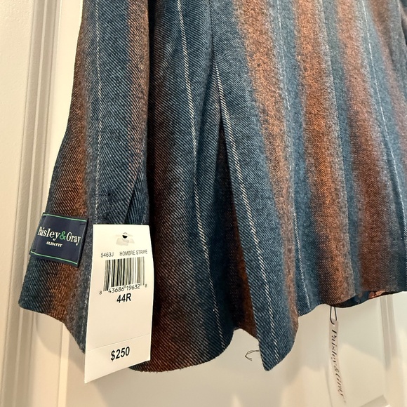 New w tags! Paisley & Gray Slim Fit Bromley Notch fall Suit. 44R, pants-38x32. - Picture 16 of 16